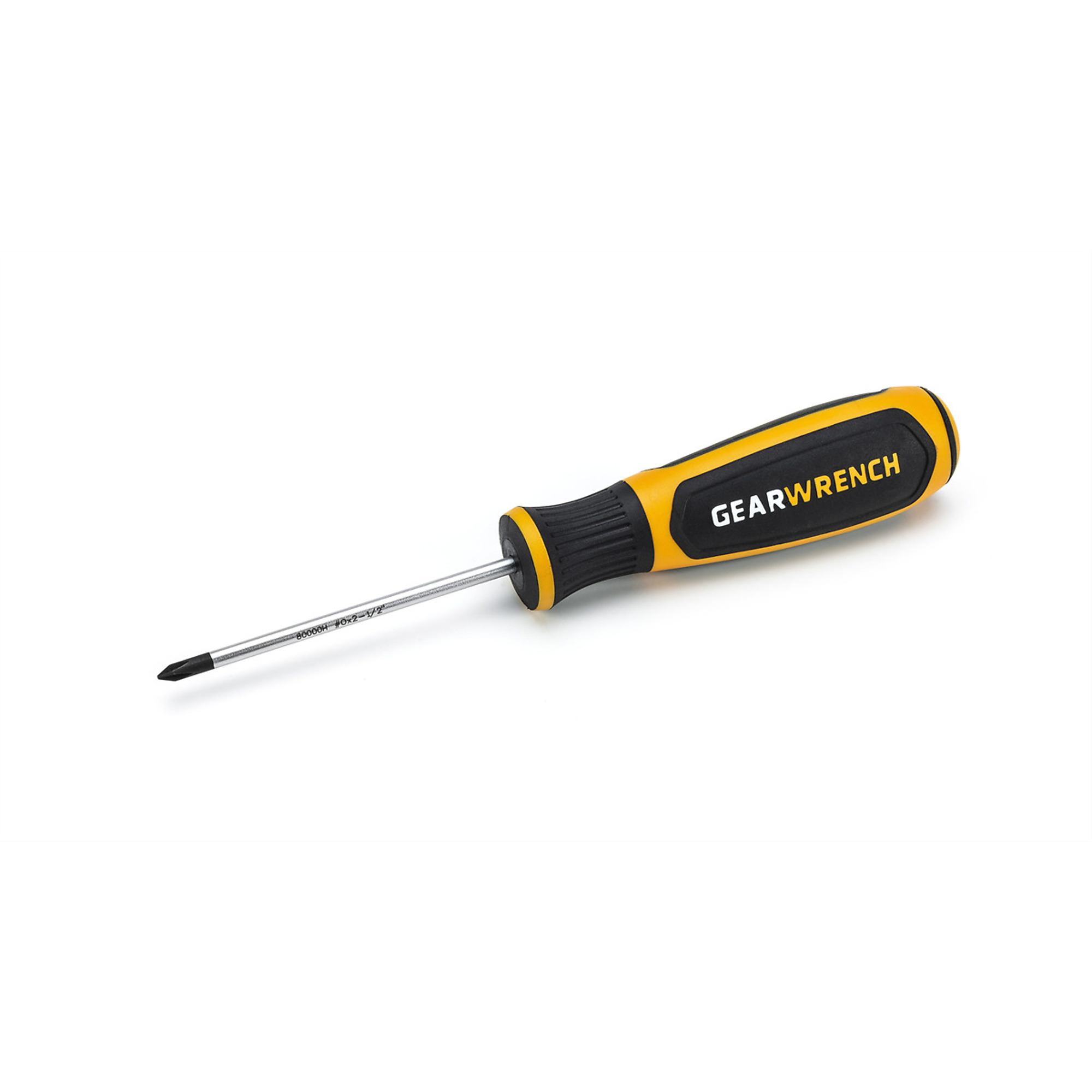 GearWrench Phillips Dual Material Screwdriver — #0 x 2-1/2in., Model# KDT80000H